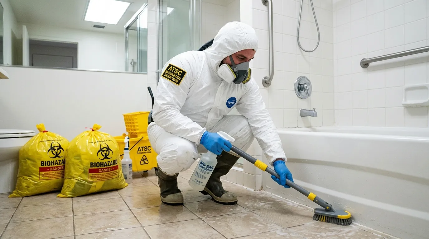 Decontamination equipment deployed for Blood Cleanup in Joshua